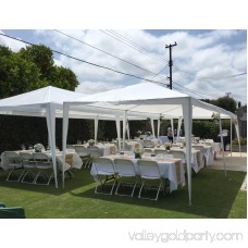 Quictent 10' x 20' Outdoor Gazebo Canopy Wedding Party Tent with 6 Removable Sidewall & Elegant Church Window